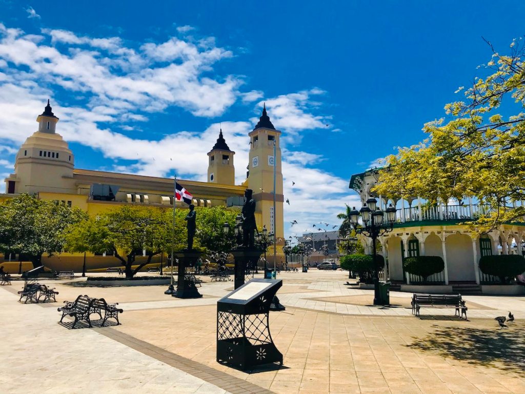 The central square of Puerto Plata is beautiful constructed and very ample.
